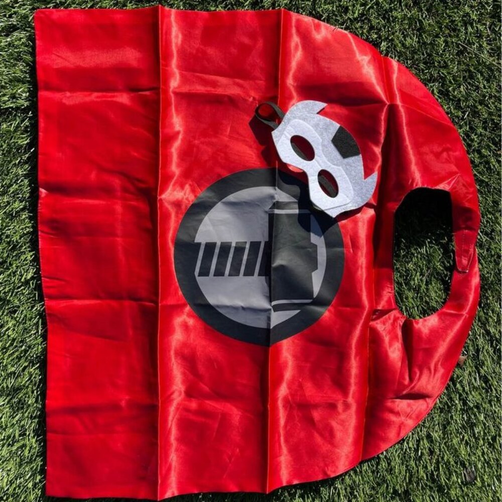 Thor and Batman Capes and masks Halloween Kids Costume x2